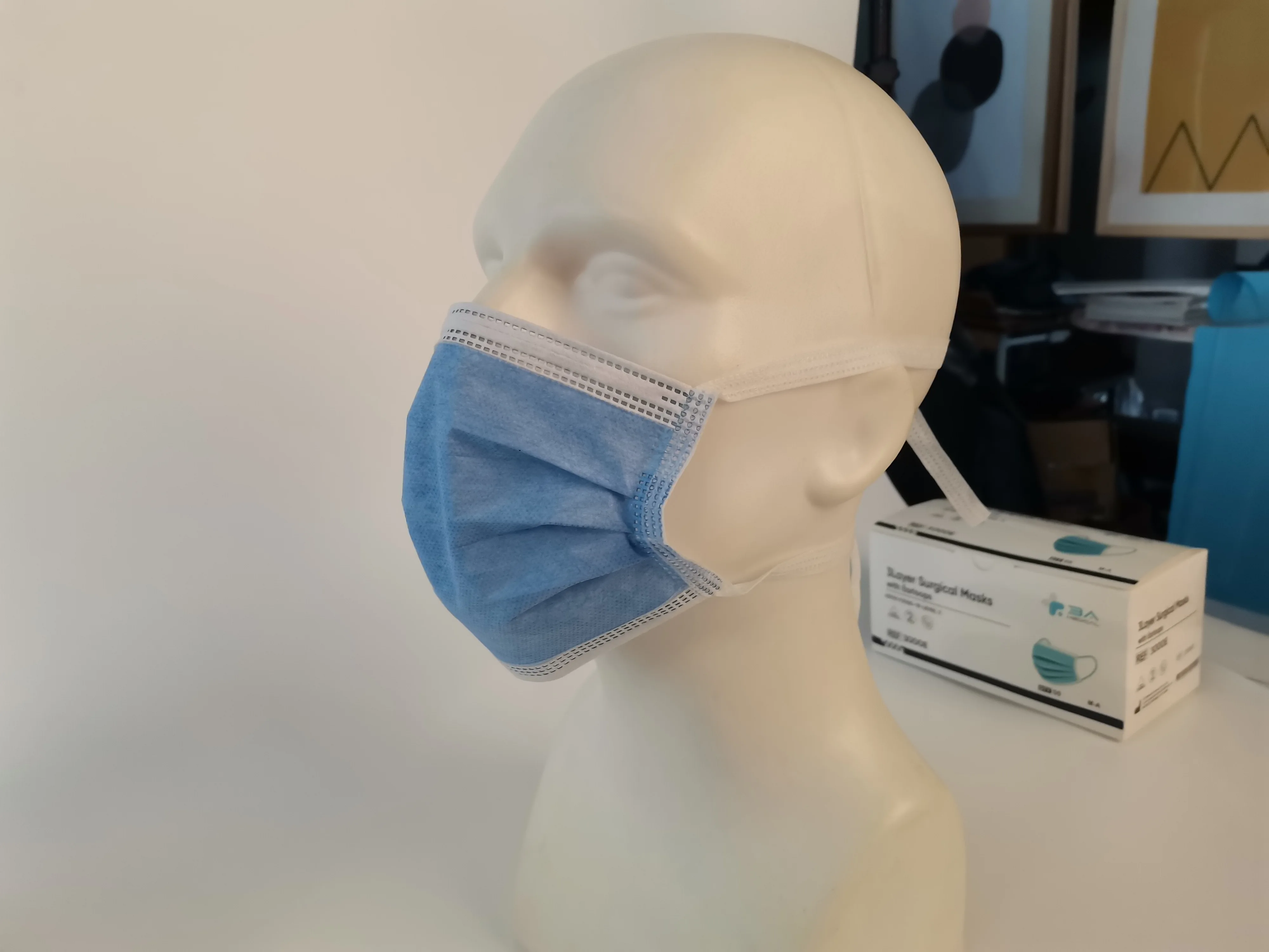  3A медицинские товары ASTM F2100 уровень 3 mascarilla одноразовая медицинская хирургическая маска головной