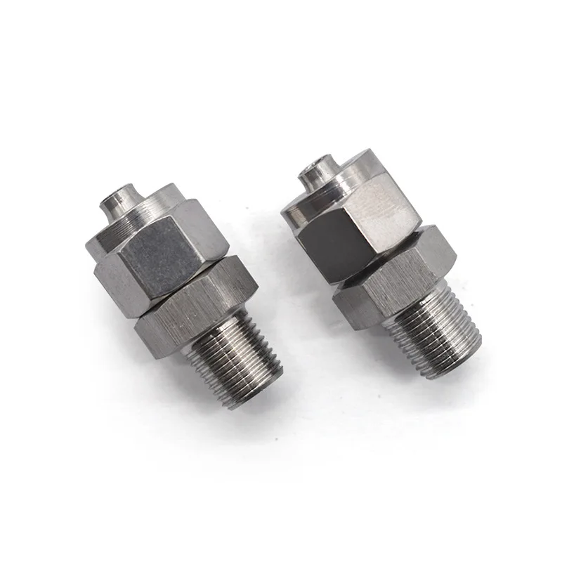 RUICHEN High Quality Stainless Steel6x 4mm tube size 1/4 male thread Pneumatic Rapid Screw fitting Male Straight SRPC