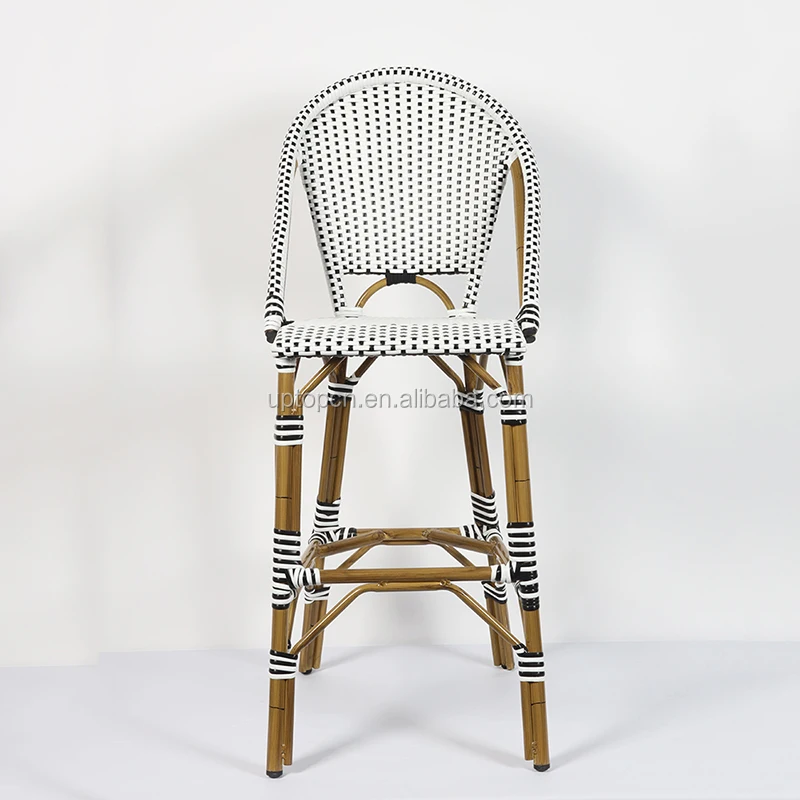 (SP-OC409) New Arrival Modern Metal Luxury Outdoor Rattan Bar Chair For