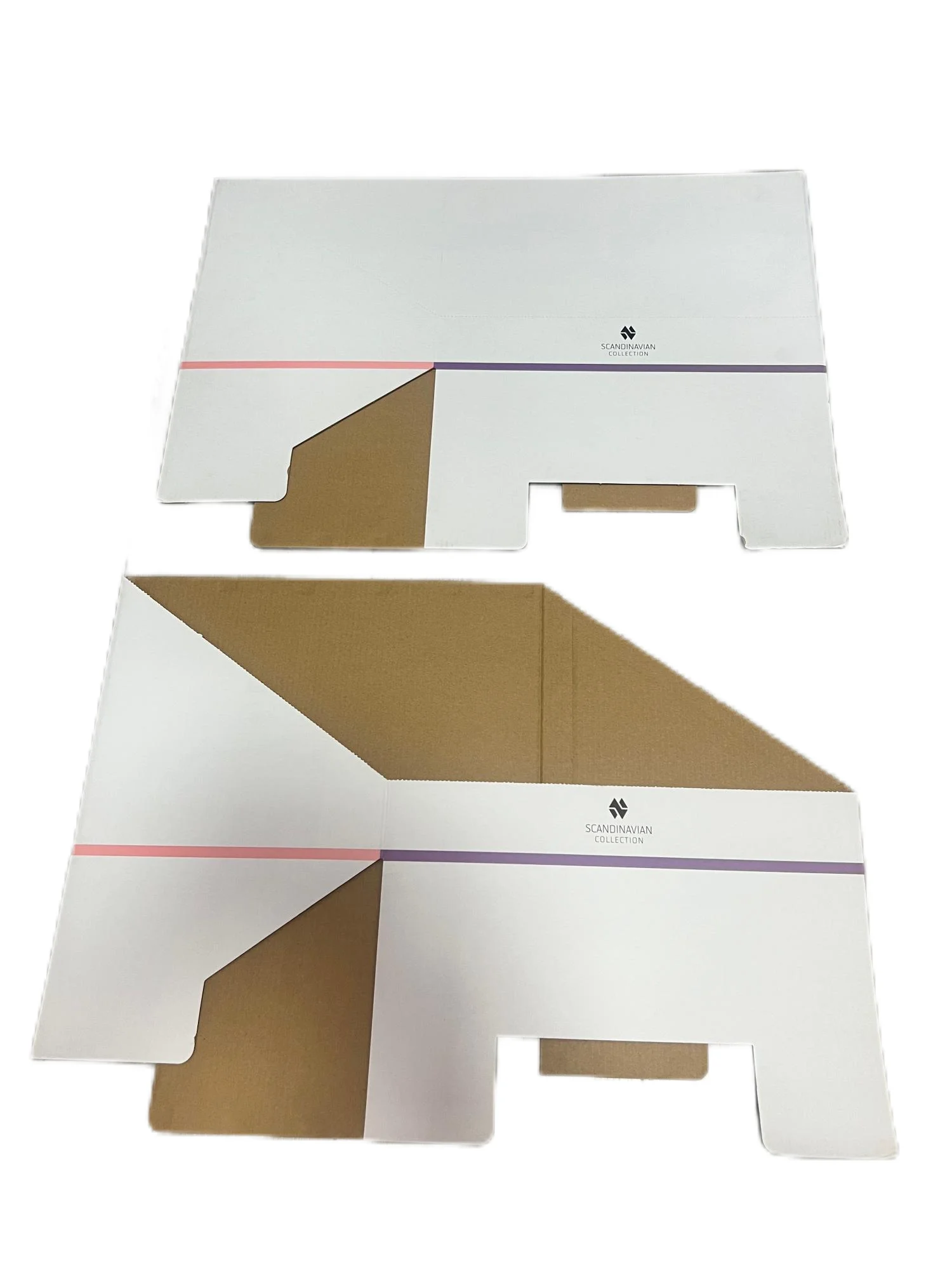 Bokesi Colorful Printed White Card Corrugated Carton Durable Paper & Paperboards Product