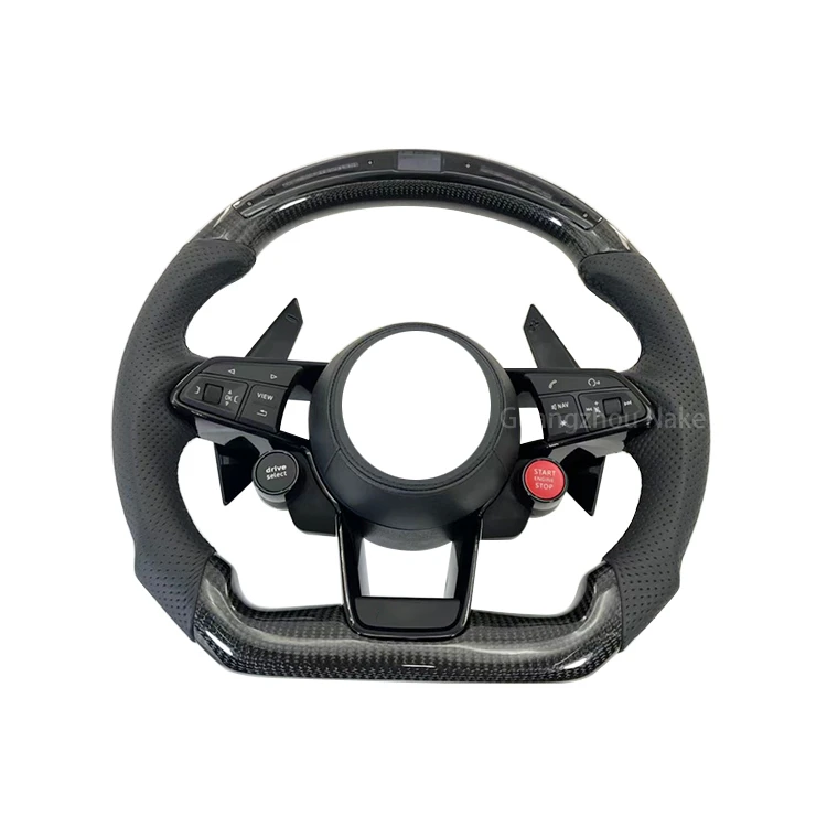 Fit For audi A3 A4 B9 A5 RS3 RS4 RS5 S3 S4 S5 LED Complete Carbon Fiber Steering Wheel
