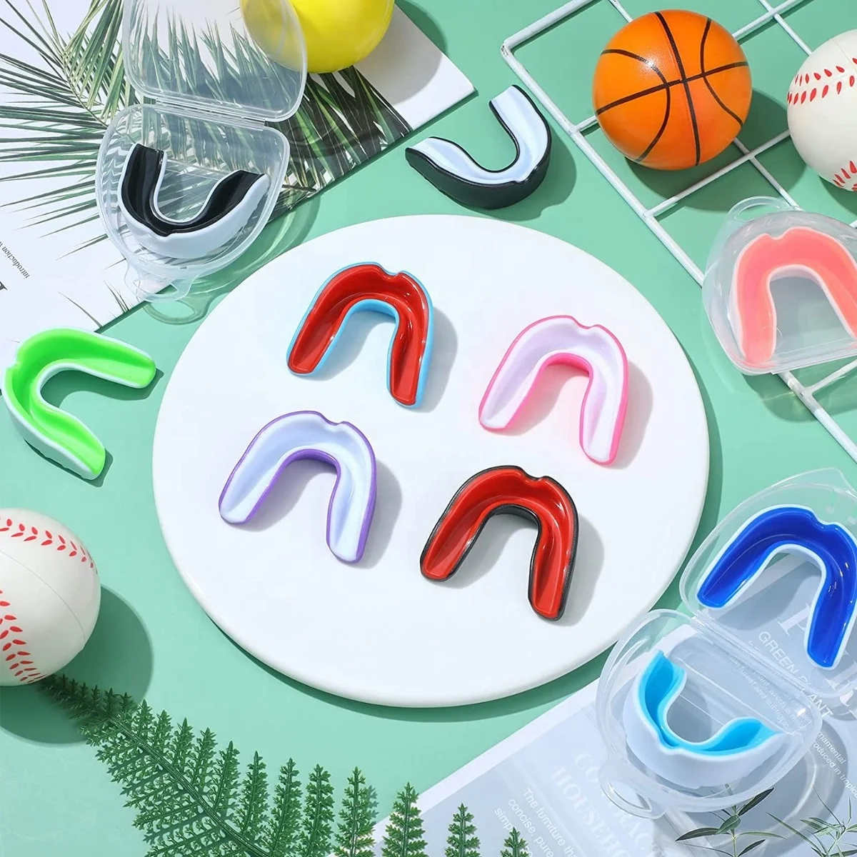 Custom EVA Football Boxing Mouthguard Sports Basketball Teeth MMA Gum Shield Gumshield Mouth Guard For Grinding Teeth