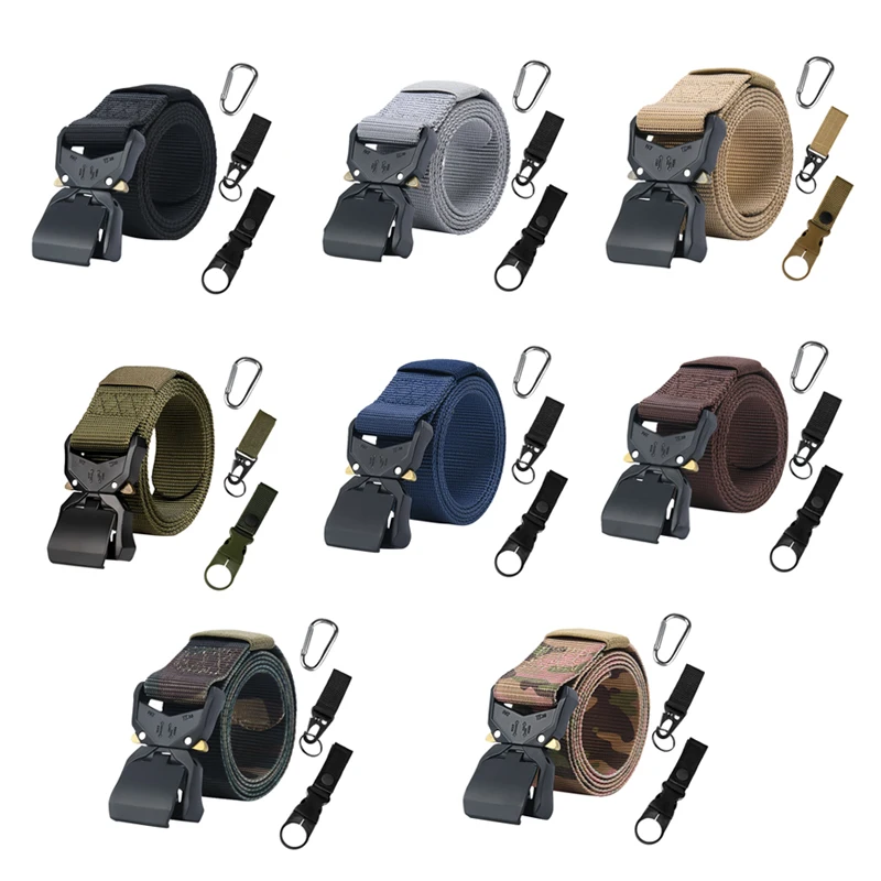 New alloy tactical belt Quick-release nylon belt for outdoor belts