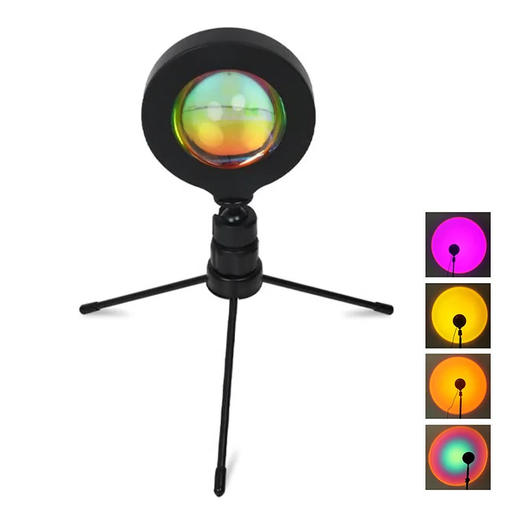 2022 New Product High Quality Cheap Price Low Shipping Cost Aluminum Alloy Sunset Projector Lamp LED Sunset Projection Light