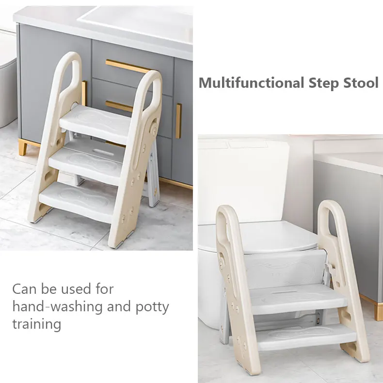 Easily Folding and Non-slip Potty Training Step Stool for Children