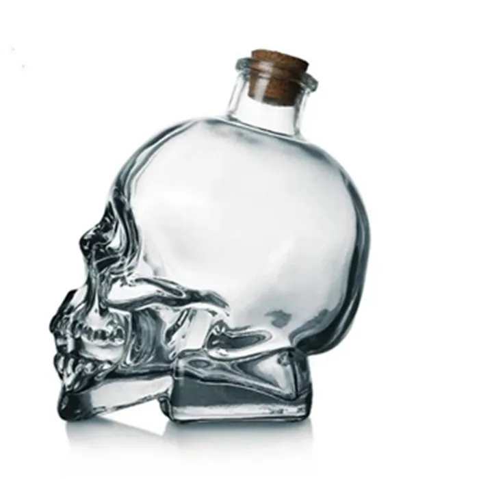 Лидер продаж на Amazon, 550 мл, 750 мл, 1000 мл, бутылка для ликера в виде черепа, текилы, водки, графин в виде черепа