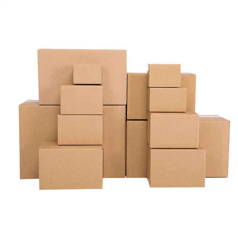 Custom Print Logo Strong Cardboard Board Boxes Various Sizes Packing Removal Storage Folding Cartons Moving Paper Mailer Boxes