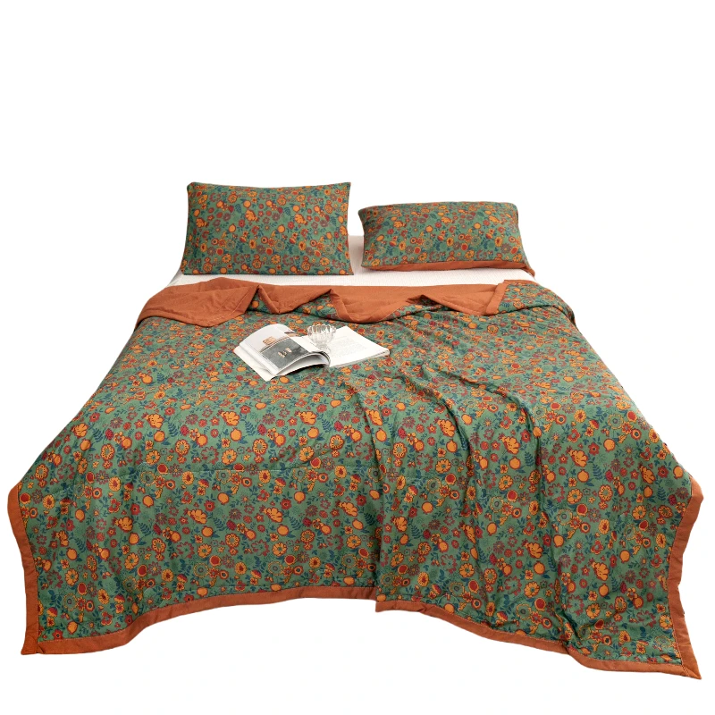 Профессиональный китайский производитель китайское летнее одеяло из ледяного шелка высококачественное с принтом переменного тока