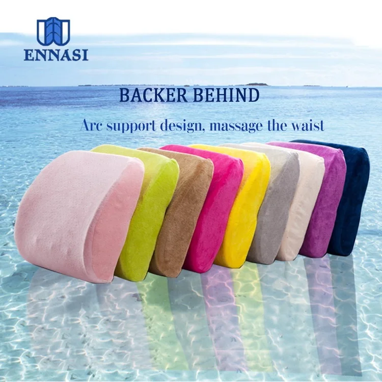 China factory wholesale car seat and office chair back support cushion lumbar support cushion