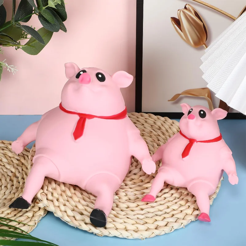 Cute New Novelty Design tpr Squeeze Fidgets Sensory Anti Stress Squish Pig toy Cute Squishy Pig for Kids and Adult