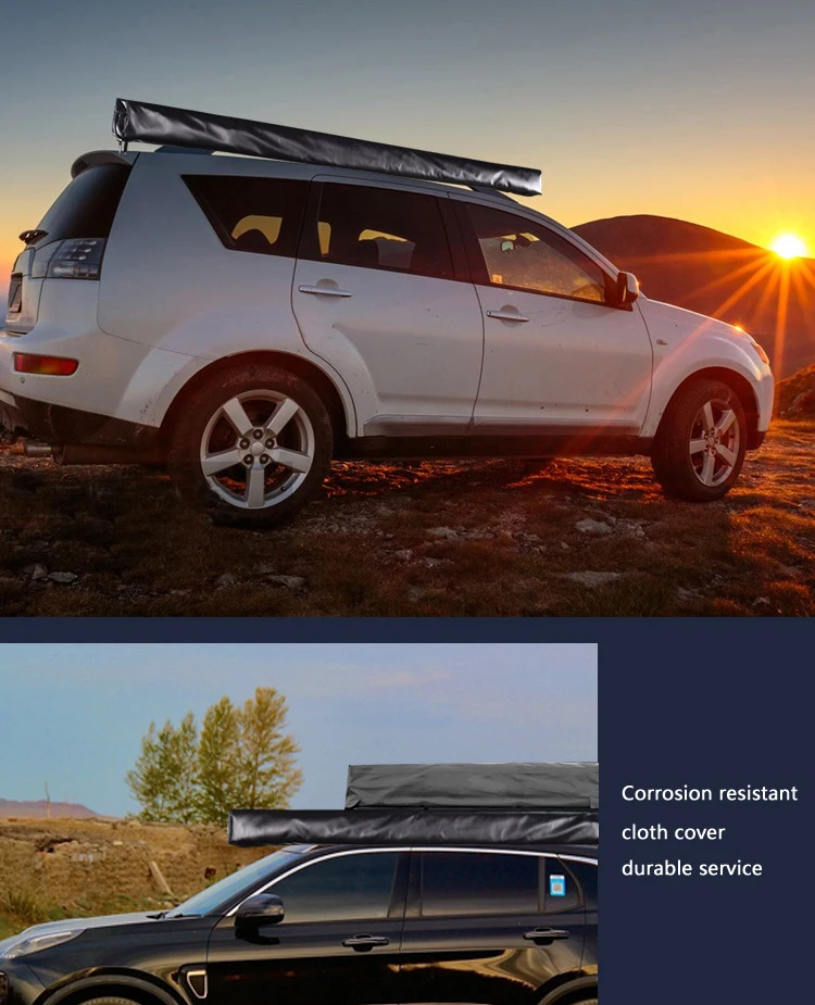 APZC012 Dachzelt Outdoor Car Sunproof Waterproof Side Awning Roof Tent for Camping Sunshade Tent Tarp