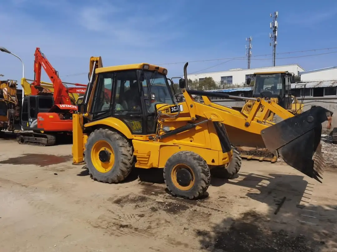Factory Price 4X4 JCB 3CX Style Backhoe Loader Snow Sweeper China Factory Backhoe Excavator Loader