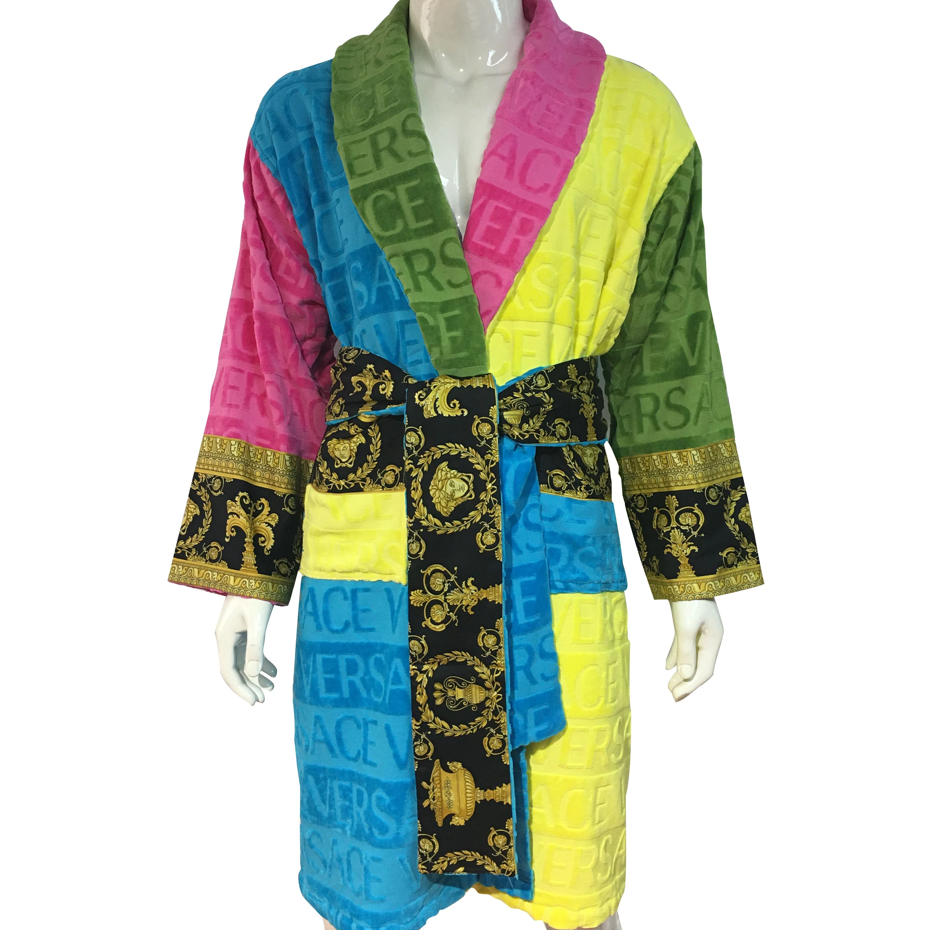 hot sale Luxury Velvet Ladies Robe Kimono Bathrobe Silk Robe