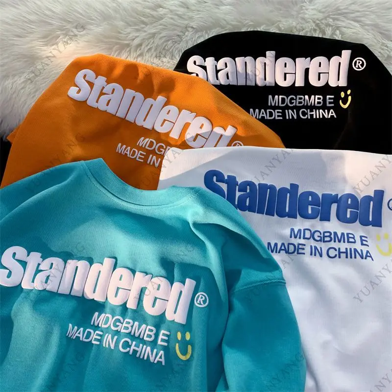 Wholesale Classic Round Neck Custom Logo Plus Size Tee Shirts Plain Oversized Cotton Men Tshirt For 3d Puff Print T-shirts