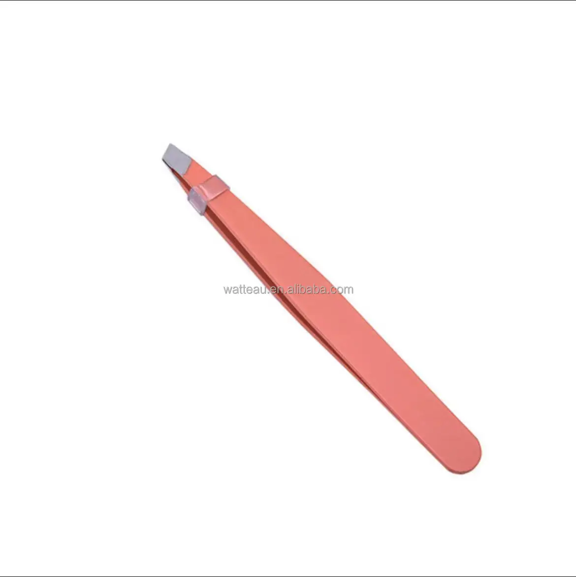 Professional Grade Stainless Steel Slanted Black Eyelash Tweezers Safety Features Use for Eyelash Extension & Ingrown Hair