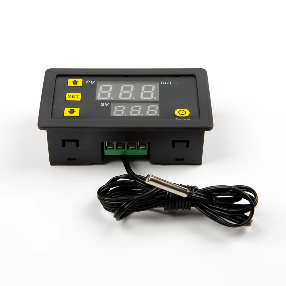 W3230 24V Digital Temperature Controller Thermostat Control Switch Sensor Meter With 1M Cable