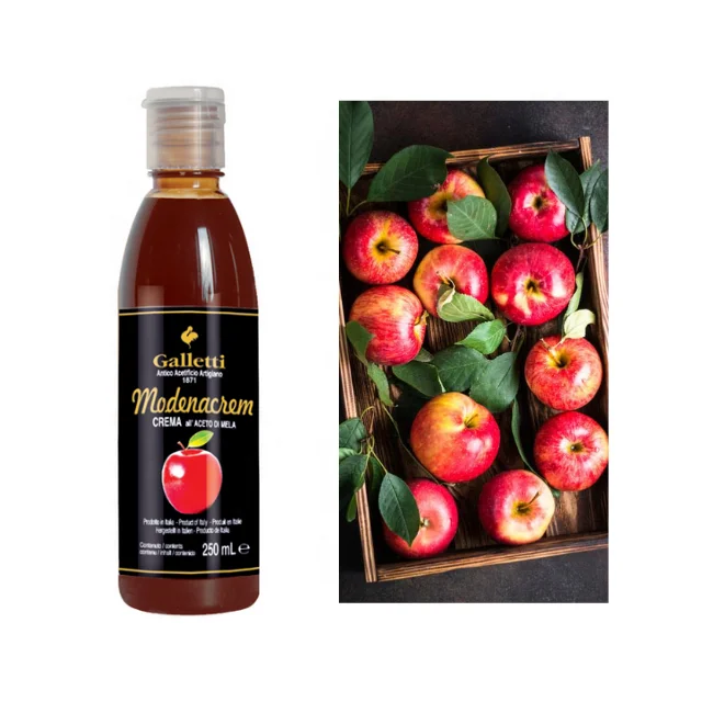 
Italian Top Quality Apple Glaze Cider Vinegar With Modena Balsamic Vinegar 