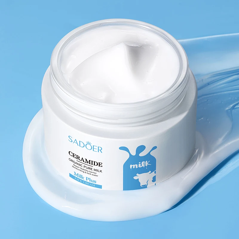 OEM SADOER Ceramide козье молоко крем для лица гладкая и нежная кожа увлажняющий отбеливающий Молочный Крем