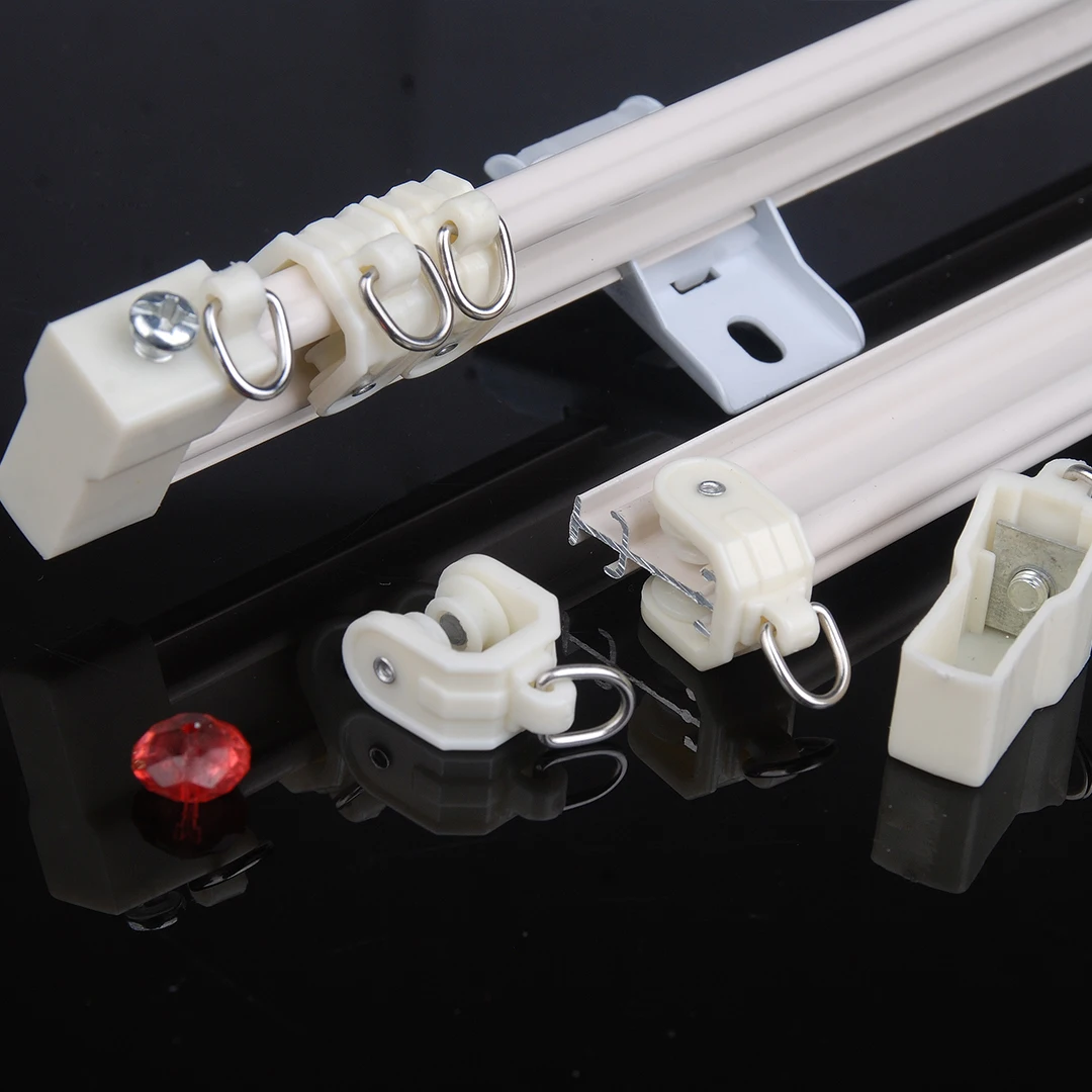 Bendable fold aluminum curtain rod rail hospital window ceiling top mount curtain track railway track hidden curtain rail