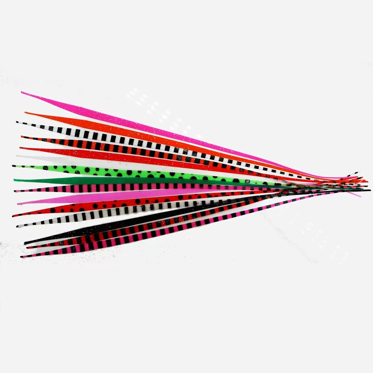 Fishing Accessories Lure Fishing  Materials Luminous Silicone Skirts tails Rubber tail Tabs