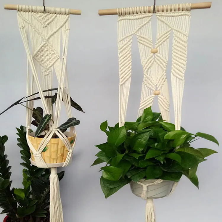 Plant hanging macrame plant hanger , cotton macrame for home decor