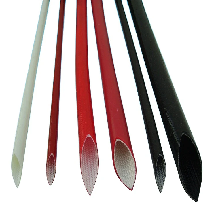 electrical sleeve pvc plastic pipe extruded inner fiber outer rubber  plastic pipe sleeving