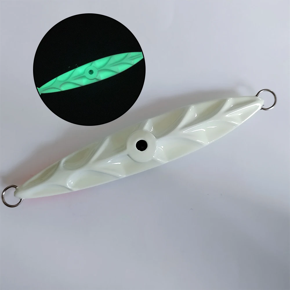 Saltwater Fishing Jig Lure sinking metal spoons slow pitch jigging bait Boat Fishing Lure 300g Jigs with Two 3d Eyes