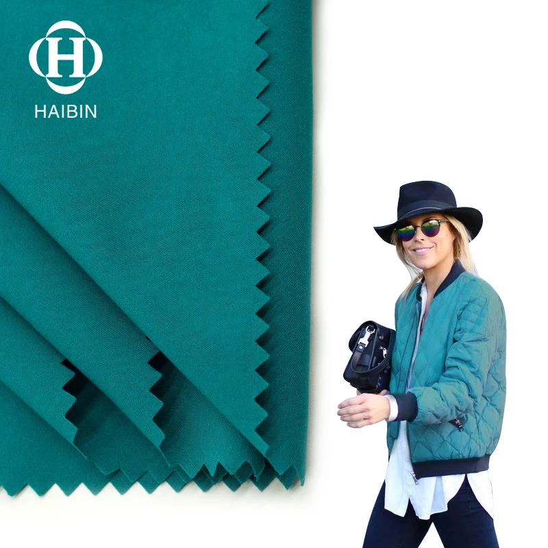 Luxury 75D/T800 100% Polyester Fabric Waterproof Polyester Stretch Fabric For Bomber Jacket