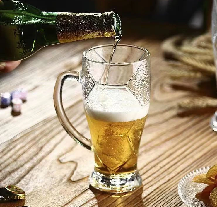 Custom Logo Germany Wheat Beer Glass Mug 600ml Football Mugs Multiple Sizes Draft Beer Glasses For FIFA Sports Games Mega Cup