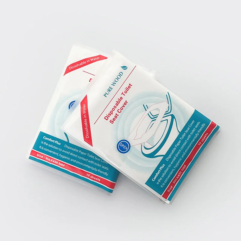 Air hotel travel hygiene treatment Toilet seat can be washed 10pcs toilet seat paper mat