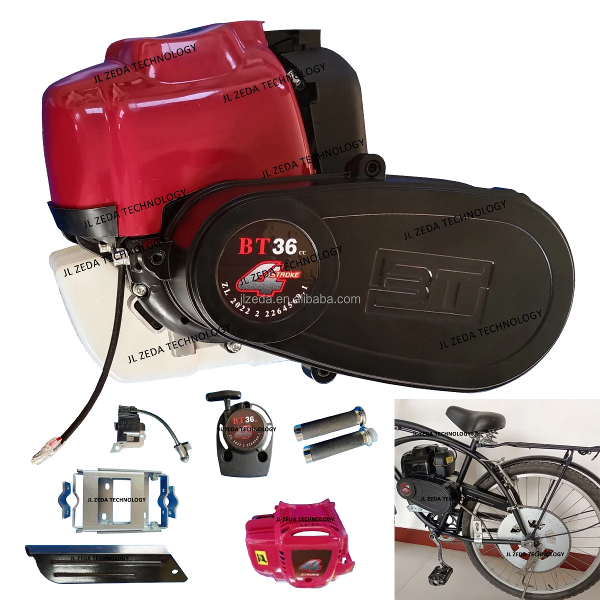 DIY bicycle engine set 2 stroke 4 stroke 36cc 49cc motorized bike bicimotors