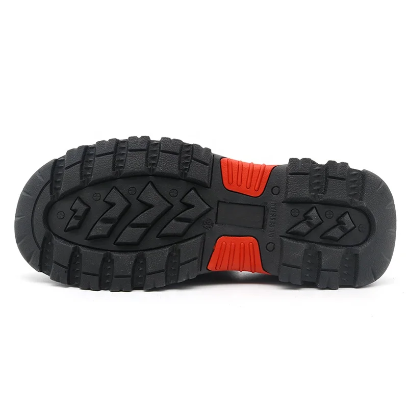 Heat resistance oil acid resistant rubber sole puncture proof composite toe safety shoes work boots without laces