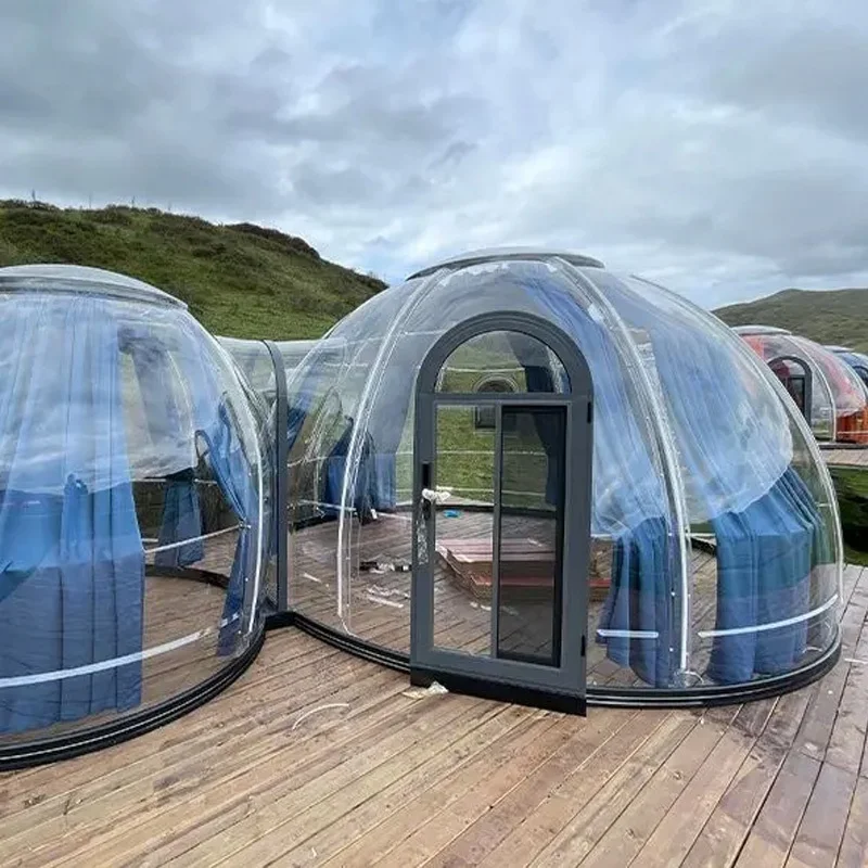 Fashion Design Bubble Star Star House Event Party Tent Pc Dome Hotel Polycarbonate Dome Tent