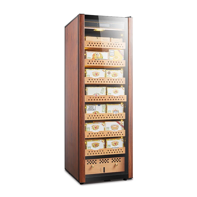 
Humidity Temperature Control Electric Refrigirated Counter Top Cigar Humidor Chest 