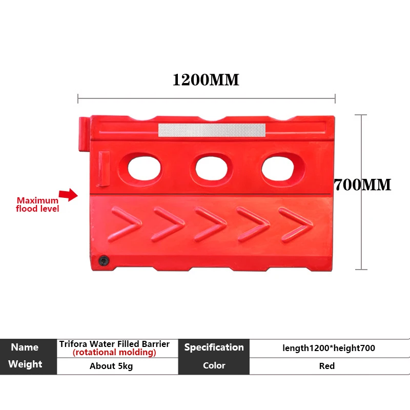 High quality Factory Price Plastic Rotational Molding Water Filled Barrier