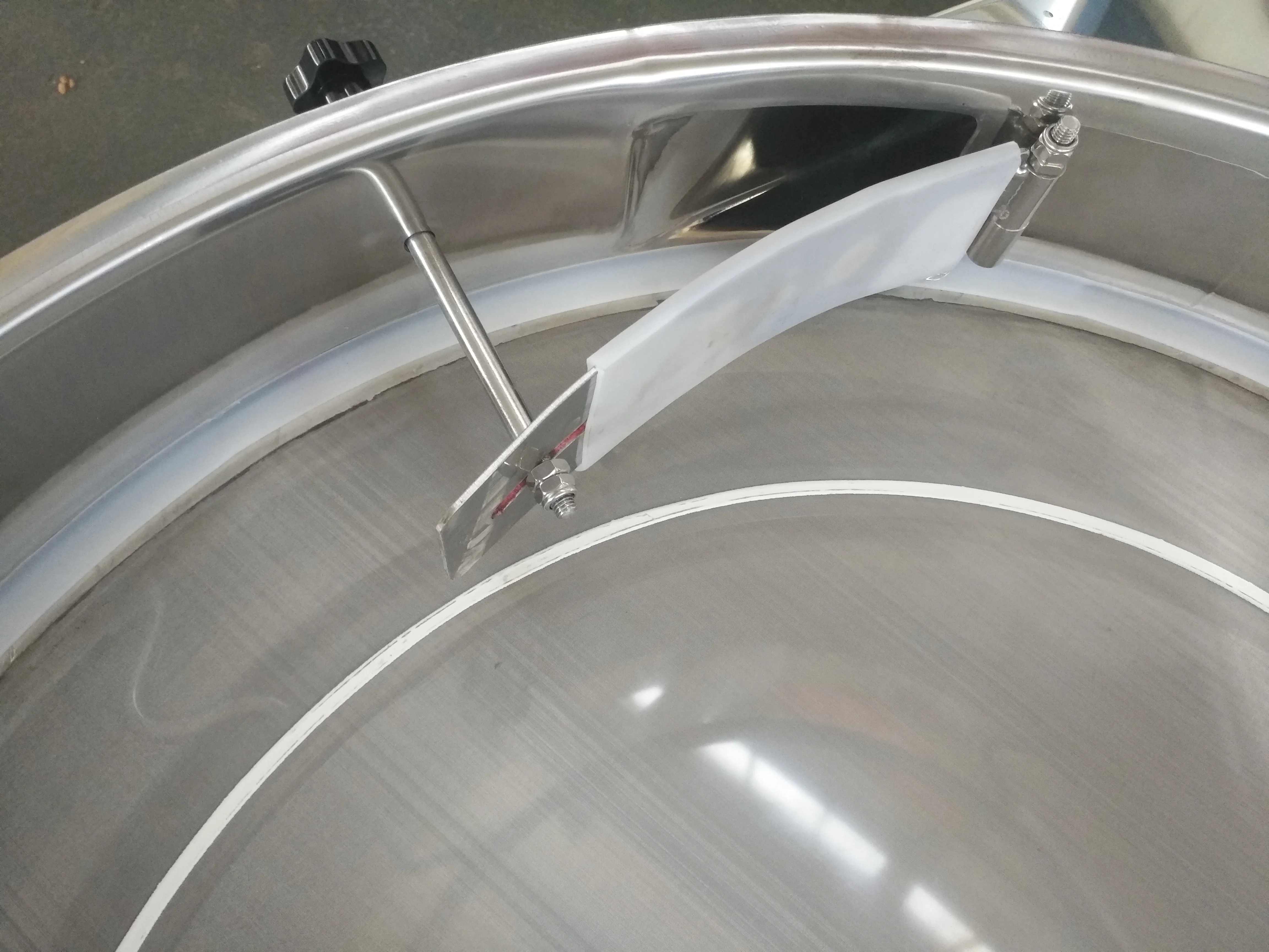 1 deck stainless steel ultrasonic vibrating screen