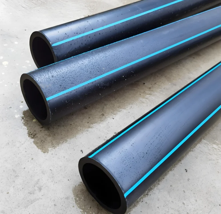 Dn200 Inch8 PN8 PE100 китайская фабрика дренажная вода hdpe труба скребок HDPE водопроводная
