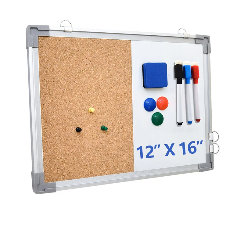 Прочная Магнитная пробковая доска с алюминиевой рамкой для письма и белая доска