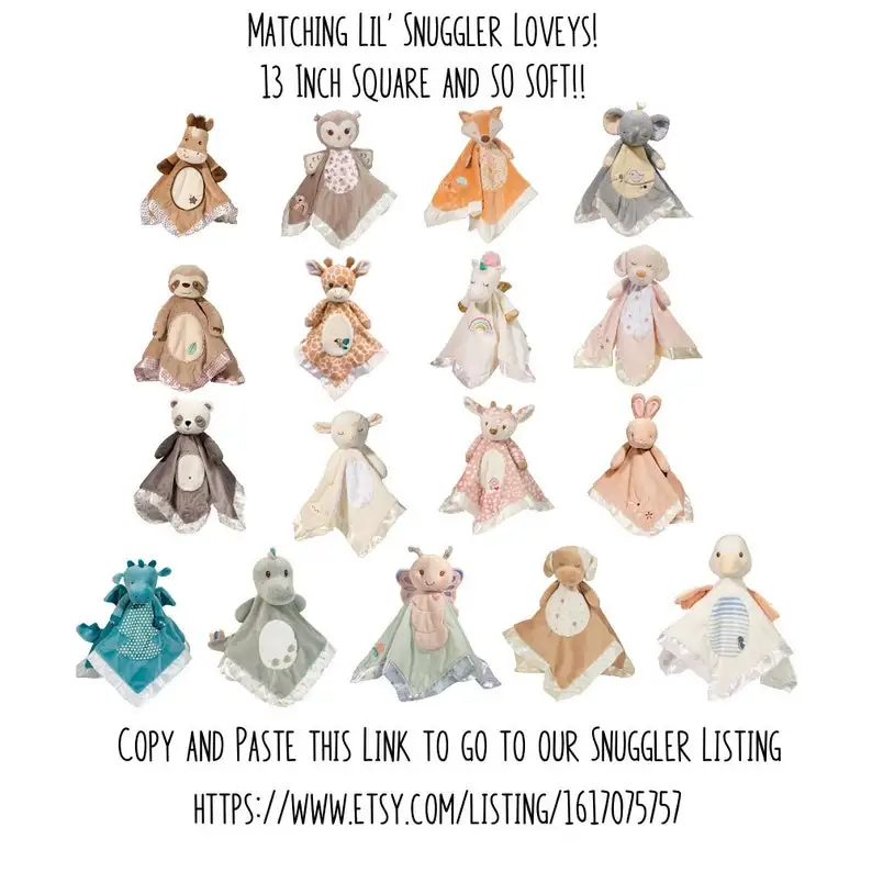 Hot Selling Comfortable Baby Teether Sleeping Swaddle Comforter Blanket Cute Lovey Plush Animal Head Security Soft Baby Blanket