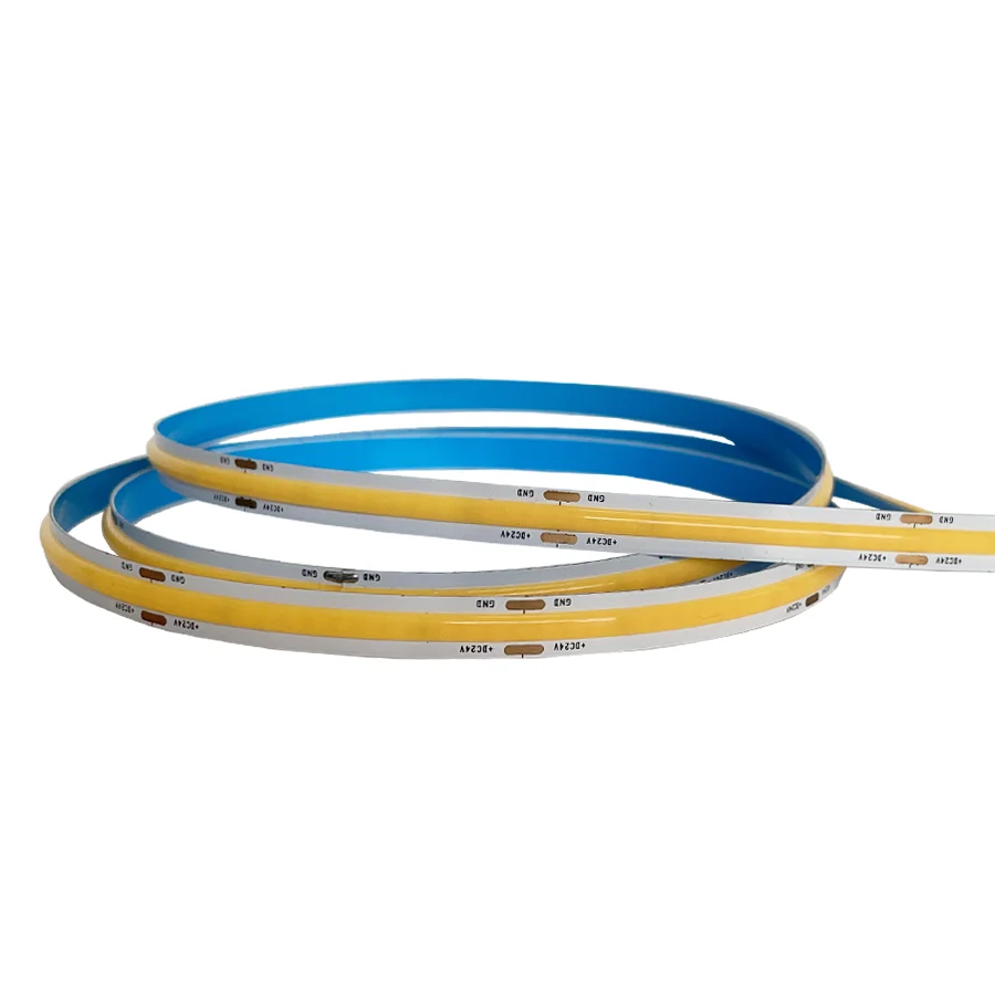 led strip light cob 12v white 2700K 3000K 4000K 6000K color temperature 6w 12v cool white cob led strip light