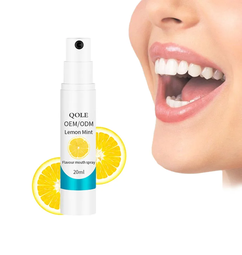 Спрей для полости рта с лимоном, устранение неприятного запаха