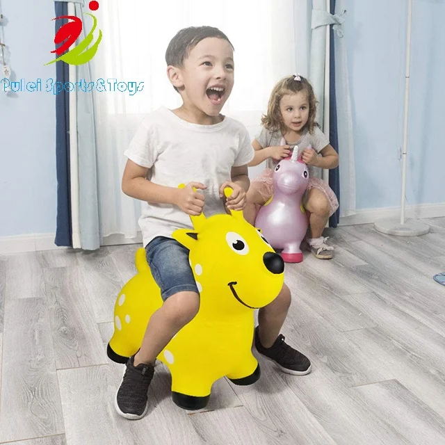 Good quality PVC inflatable bouncing unicorn toys for children
