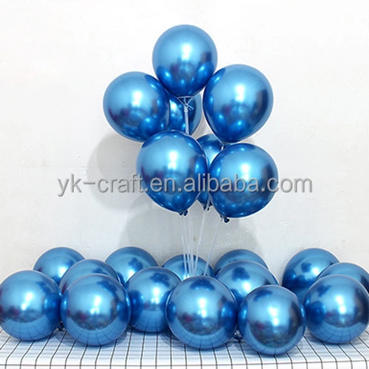 50 Pieces Of Mixed Color Chrome-Plated Metal Spheres Cheap Helium Balloons Party Festival Wedding Decoration Latex Balloons