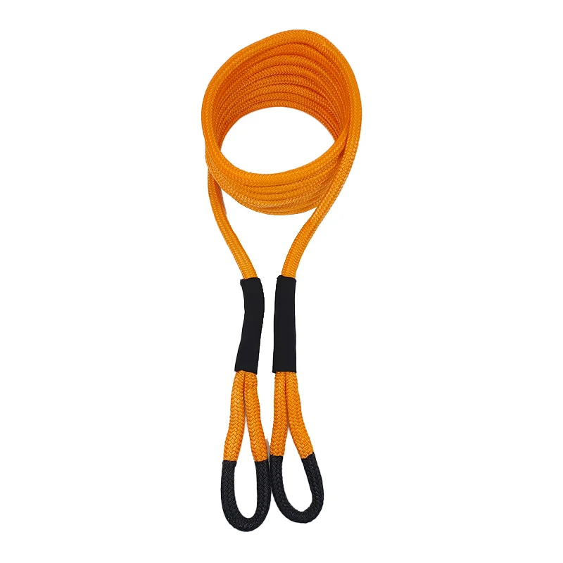 4x4 OffRoad tow strap Traction rope Braided Kinetic Recovery Kit Rope with Off-road Synthetic Soft Shackle uhmwpe winch rope