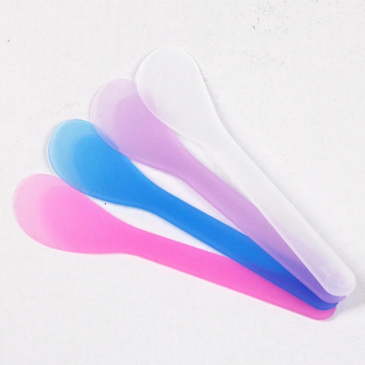 Color Small Spatula Face Cream Scoop Cosmetic Facial Cream Spoon Plastic Spatula