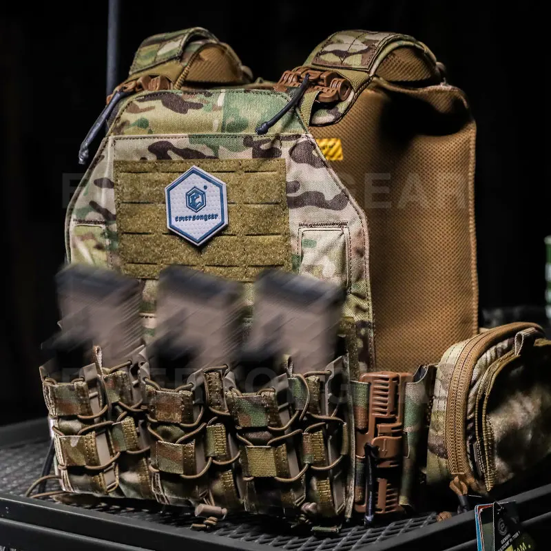 Emersongear 500D Cordura Nylon Multicam Magazine Pouch Vest Panel Tactical Vest Gear Accessories For VS LAVC Style Tactical Vest