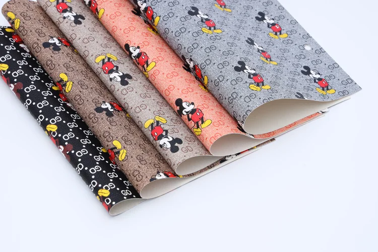 2022 China factory direct sale  synthetic leather fabric for women wallet bags