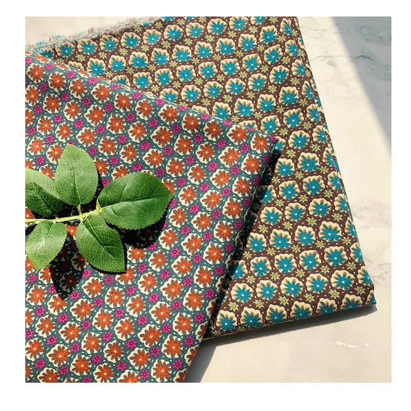 Newly designed soft cotton woven printed fabric textile clothing fabric