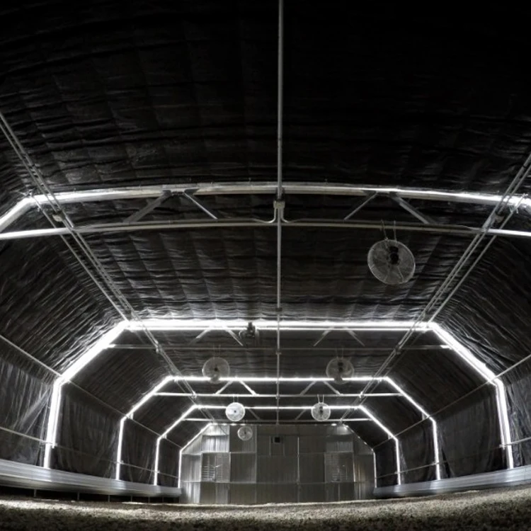 Blackout Single-span Greenhouse 100% Light Deprivation.