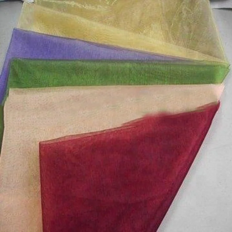 Новейший дизайн, высококачественная ткань, полиэстер, нейлон, двухцветная ткань из органзы для платья